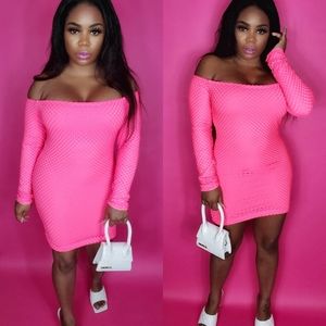 "Itz Barbie B****" Mesh mini dress
